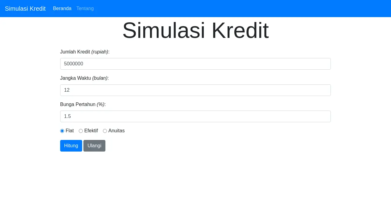 Credit Simulation